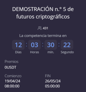 DEMOSTRACIÓN #5 de futuros criptográficos.